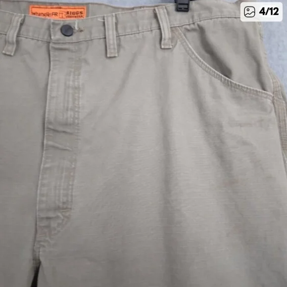 Wrangler | 48X30 Riggs Workwear FR Utility Carpenter Pants KhakiI - Picture 9 of 12